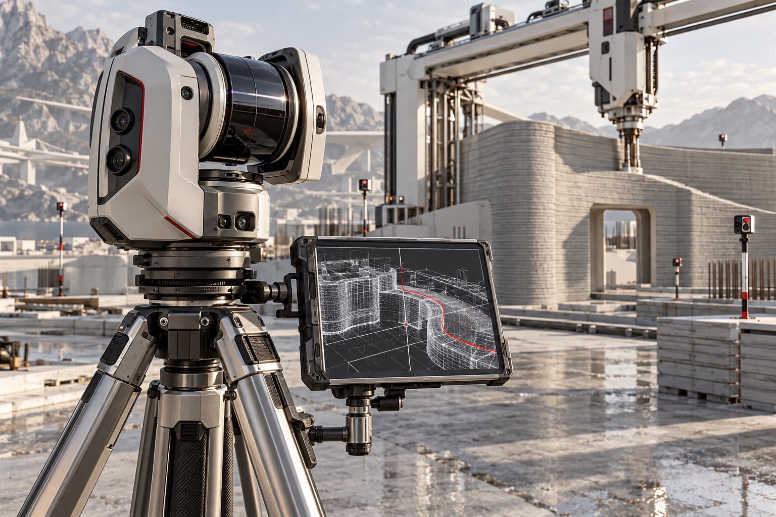 A site survey becoming a toolpath