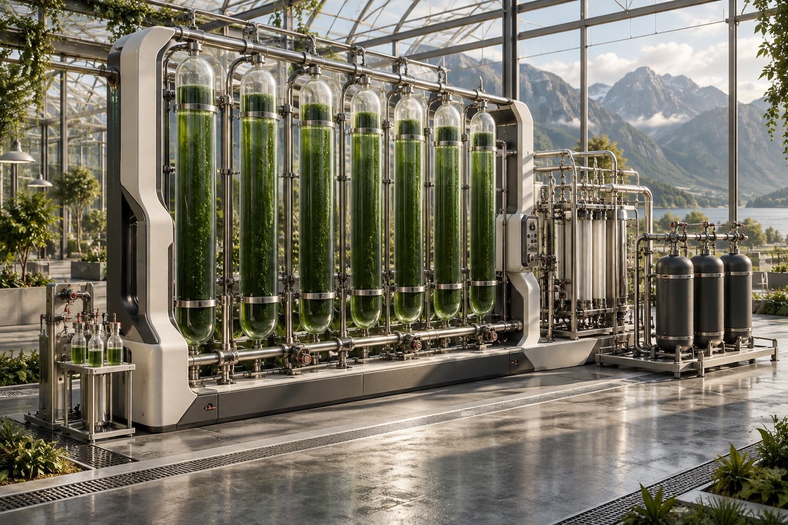 Photobioreactor system for biological energy research