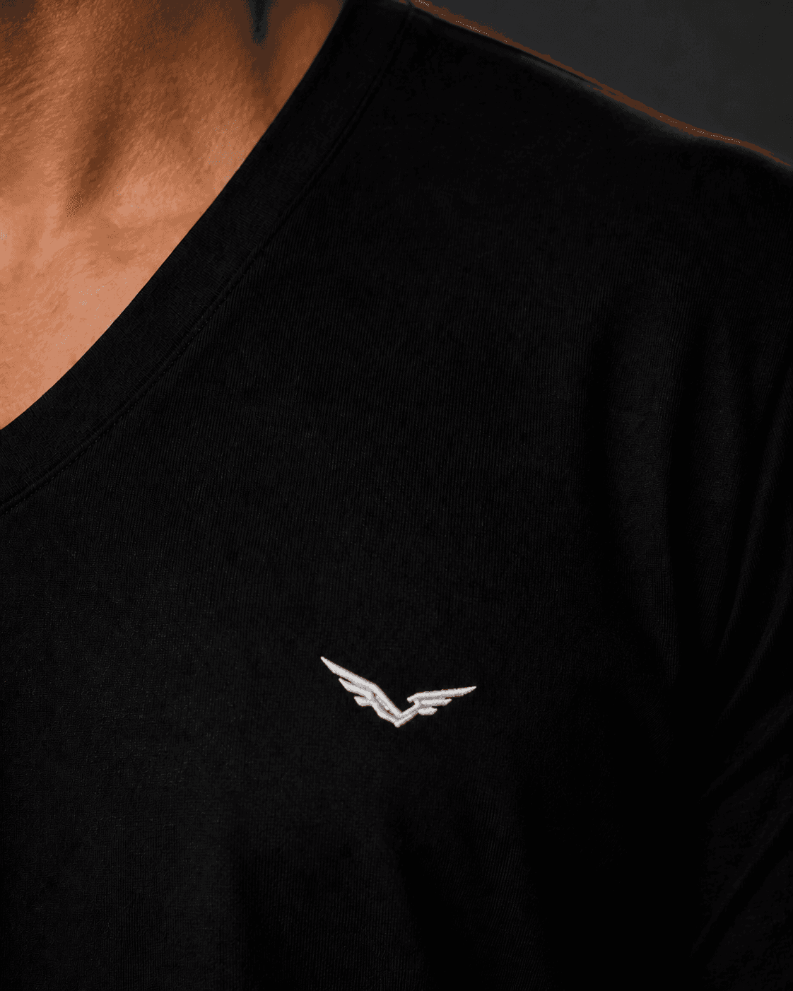 SEGAL - Core V-Neck, close-up studio rendering
