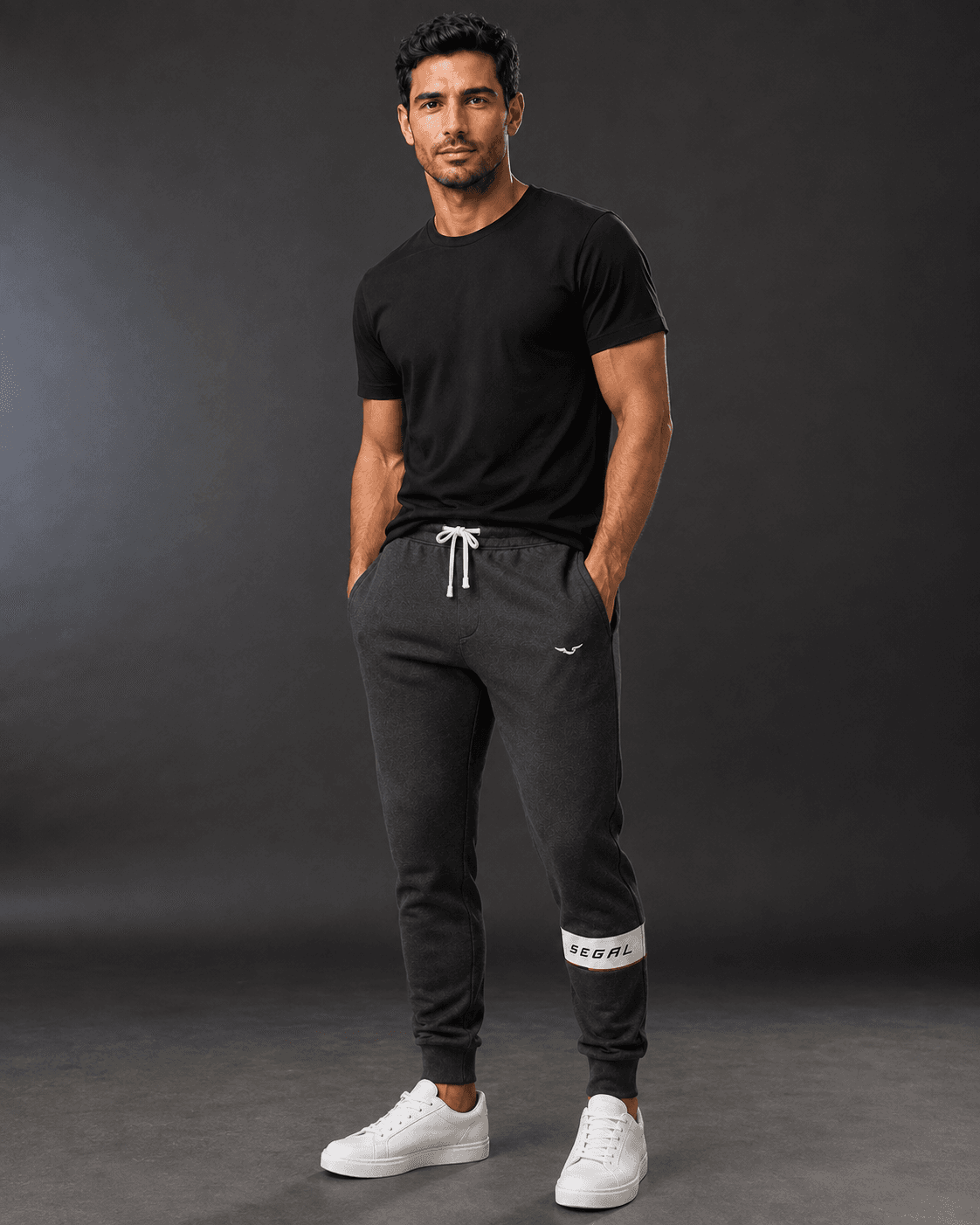 SEGAL - Recovery Joggers, model studio rendering