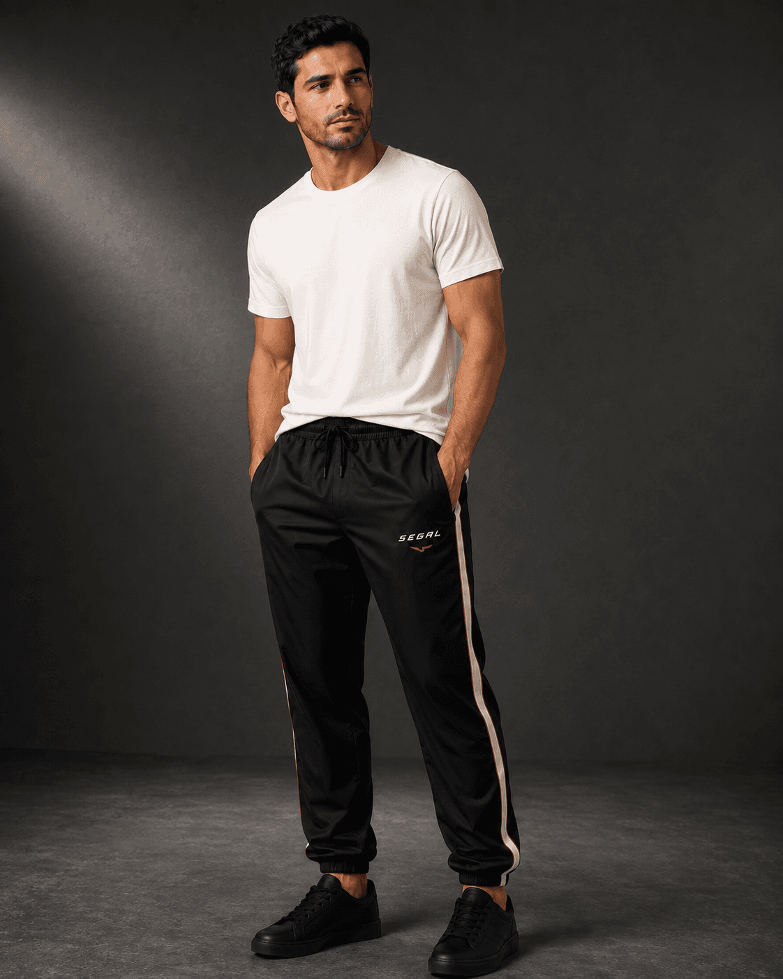 SEGAL - Velocity Track Pants, model studio rendering