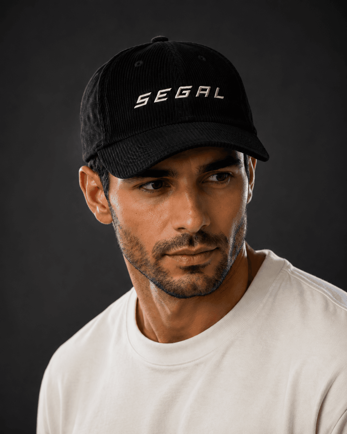 SEGAL - Corduroy Signature Cap, model studio rendering
