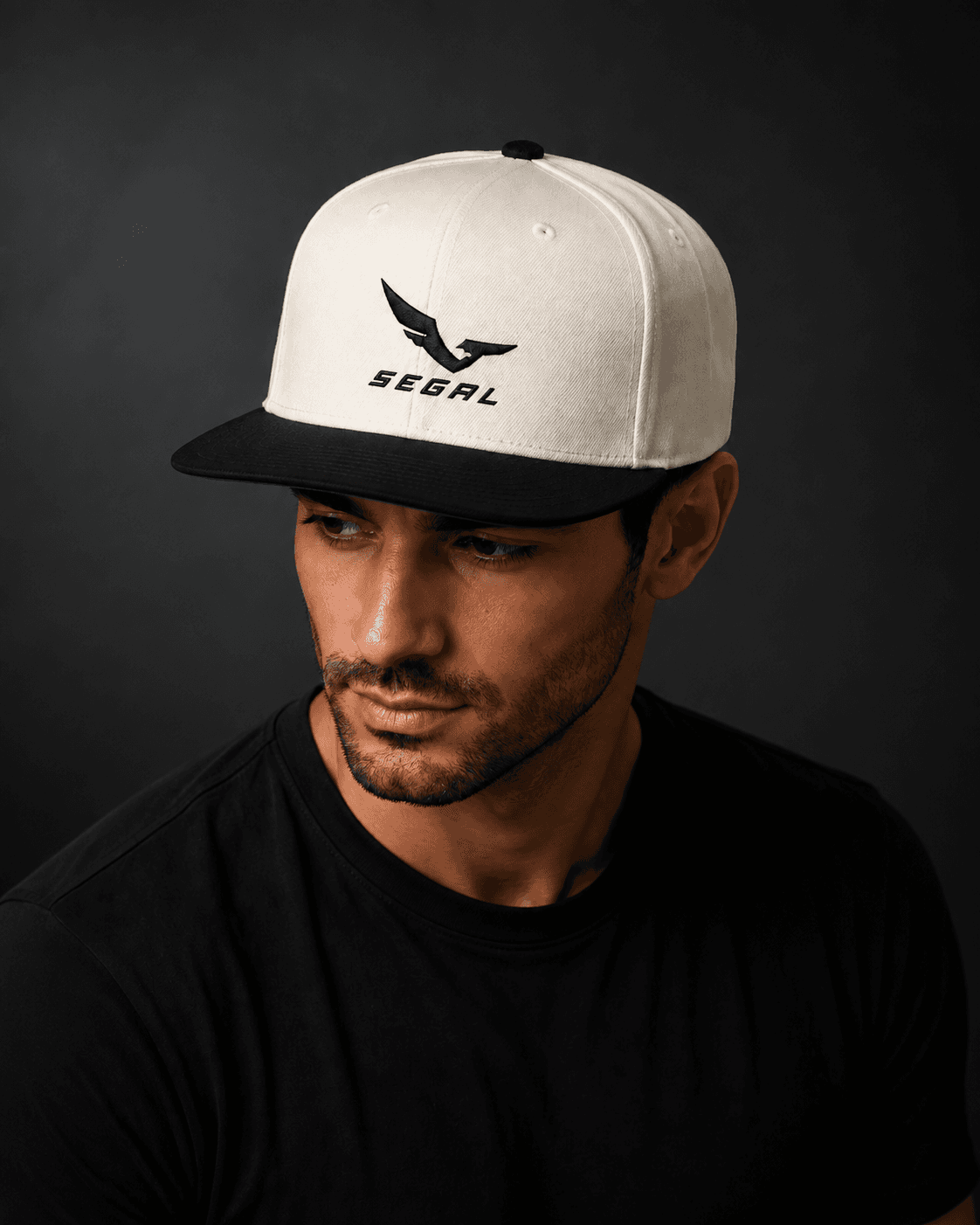 SEGAL - Two-Tone Snapback, model studio rendering
