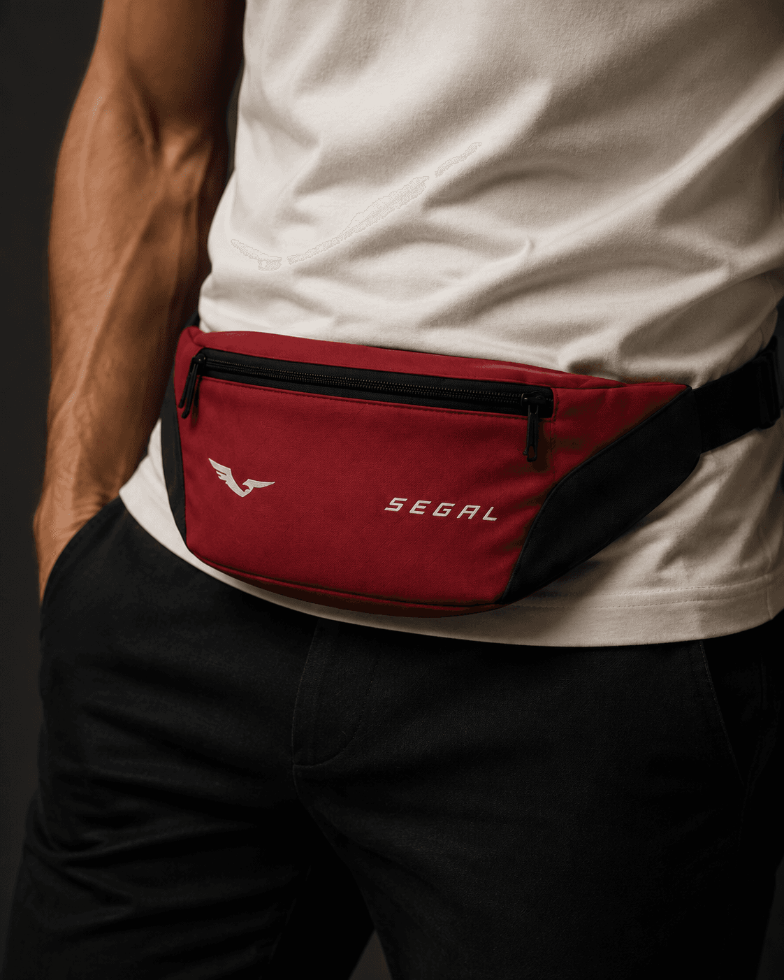 SEGAL - Signal Waist Pack, close-up studio rendering