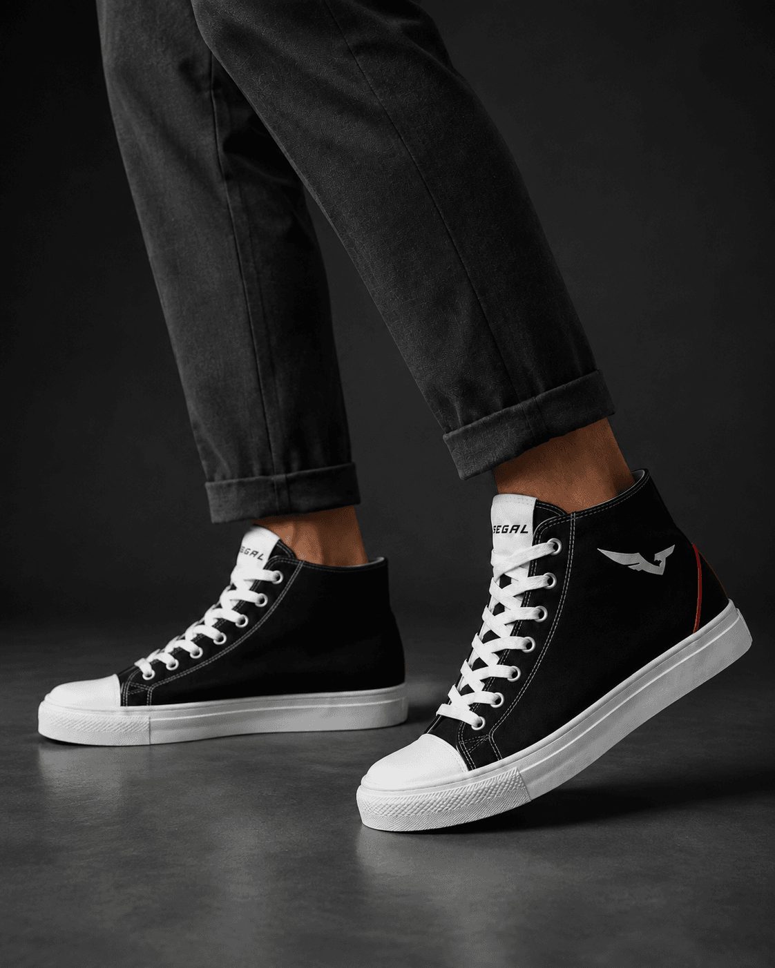 SEGAL - Flight High Tops, model studio rendering