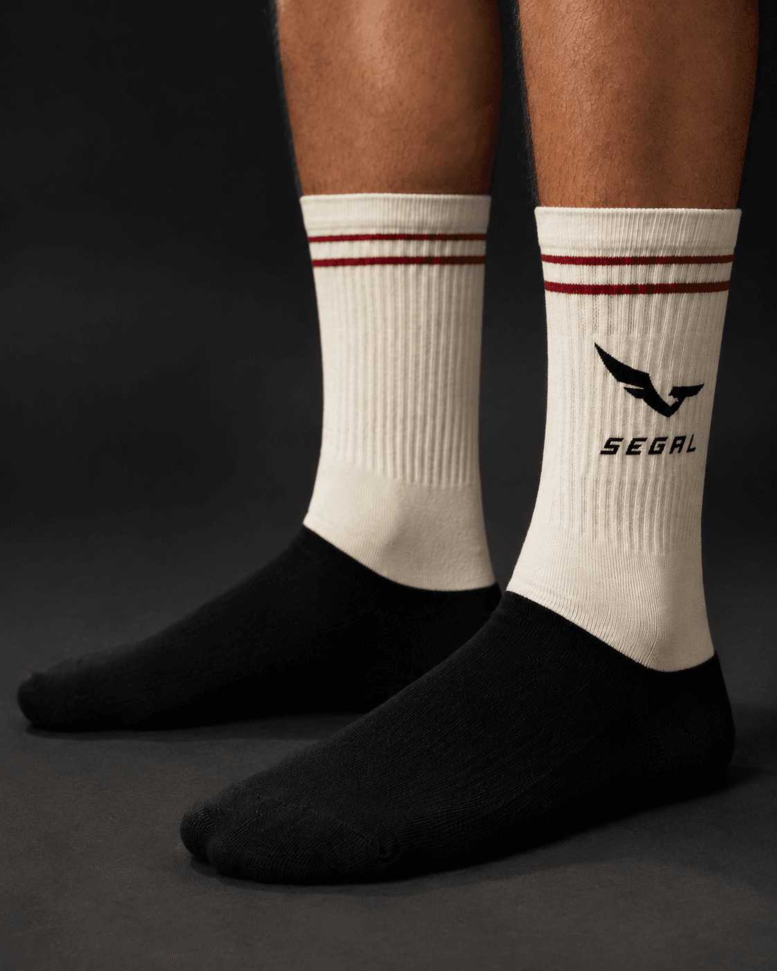 SEGAL - Pace Crew Socks, close-up studio rendering